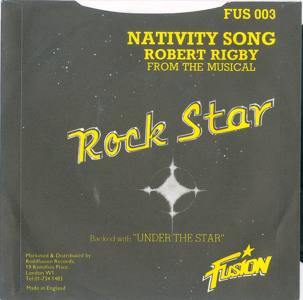 Robert Rigby : Nativity Song (7", Single)