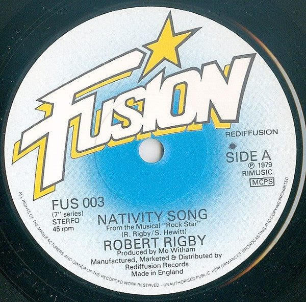 Robert Rigby : Nativity Song (7", Single)