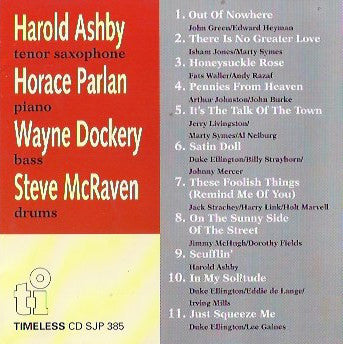 Harold Ashby : On The Sunny Side Of The Street (CD, Album)