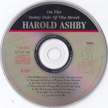Harold Ashby : On The Sunny Side Of The Street (CD, Album)