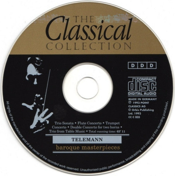 Georg Philipp Telemann : Baroque Masterpieces (CD, Comp)