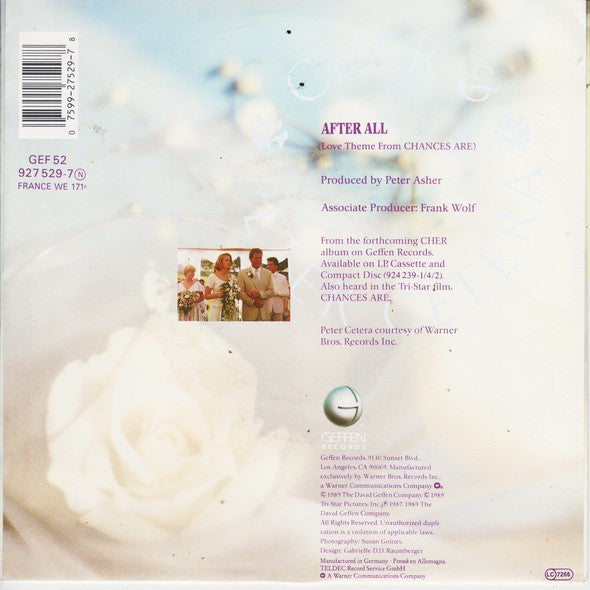 Cher & Peter Cetera : After All (7", Single)