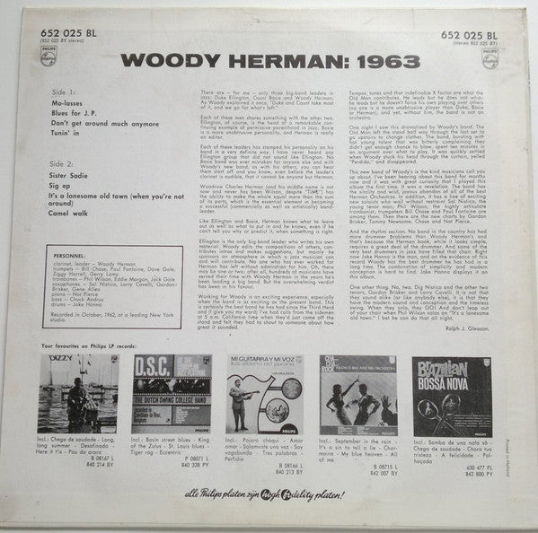 Woody Herman : 1963 – The Swingin’est Big Band Ever (LP, Album, Mono)
