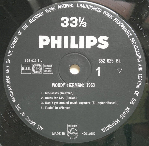 Woody Herman : 1963 – The Swingin’est Big Band Ever (LP, Album, Mono)