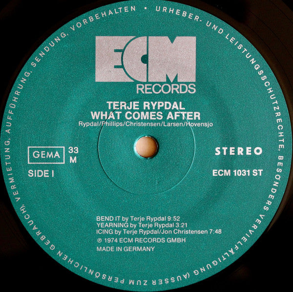 Terje Rypdal : What Comes After (LP, Album)