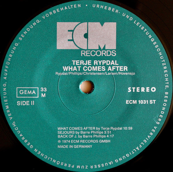 Terje Rypdal : What Comes After (LP, Album)