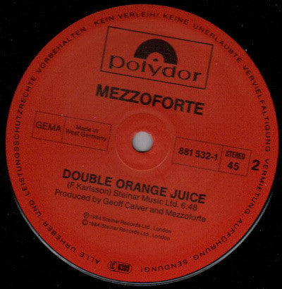 Mezzoforte : Take Off (12", Maxi)