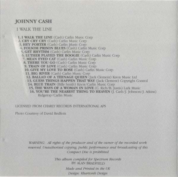 Johnny Cash : I Walk The Line (CD, Comp)