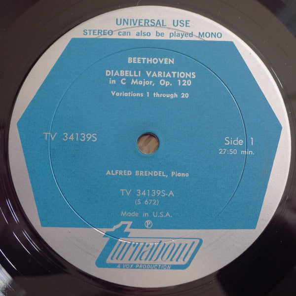 Ludwig Van Beethoven, Alfred Brendel : Diabelli Variations (LP)