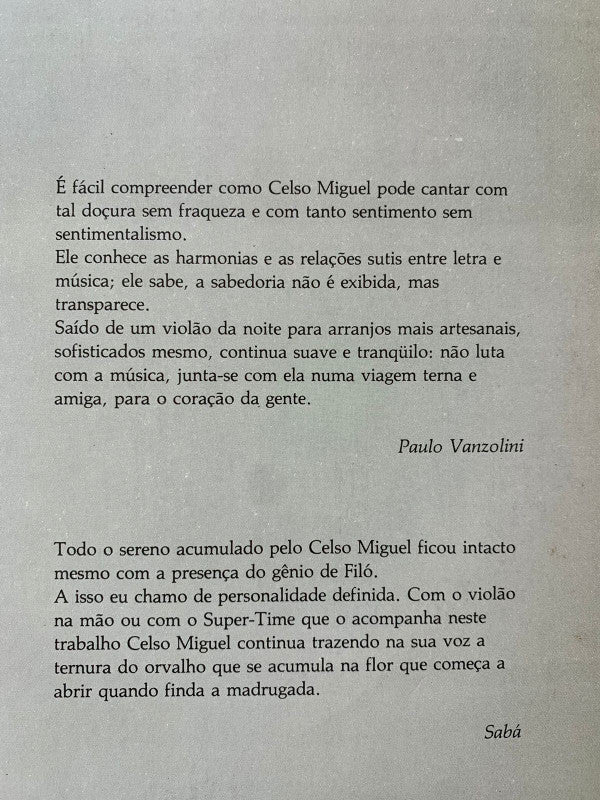 Celso Miguel : Celso Miguel (LP)