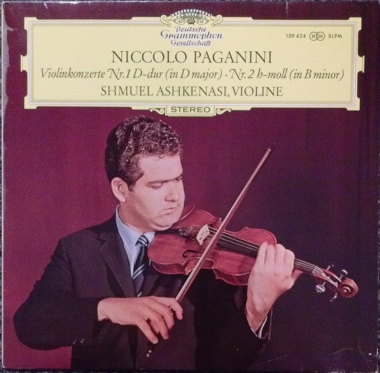 Niccolò Paganini • Shmuel Ashkenasi : Violinkonzerte Nr.1 D-dur (In D Major) • Nr.2 H-moll (In B Minor) (LP, Album)