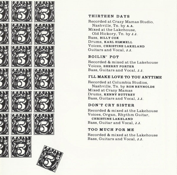 J.J. Cale : 5 (CD, Album, RE, EDC)