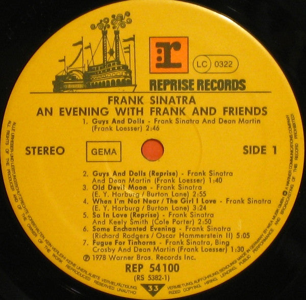Frank Sinatra : An Evening With Frank And Friends (LP)