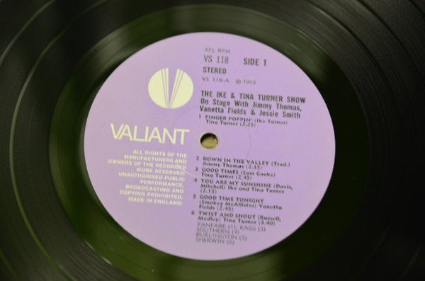 Ike & Tina Turner With Jimmy Thomas, Venetta Fields, Jessie Smith* : On Stage (LP, Album, RE)