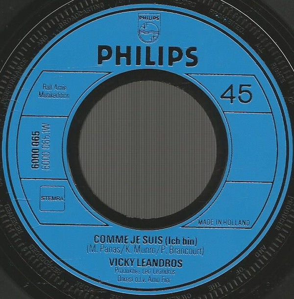 Vicky Leandros : Comme Je Suis / Hey Joe McKenzie (7", Single)
