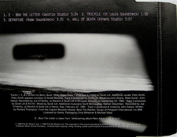 R.E.M. : E - Bow The Letter (CD, Maxi)