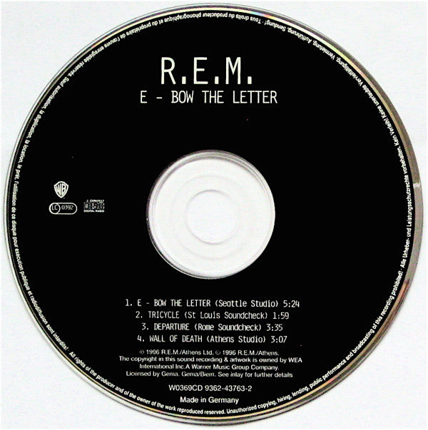R.E.M. : E - Bow The Letter (CD, Maxi)