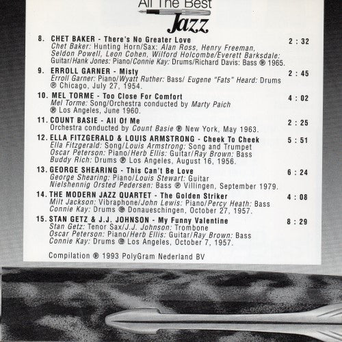 Various : All The Best Jazz (CD, Comp)