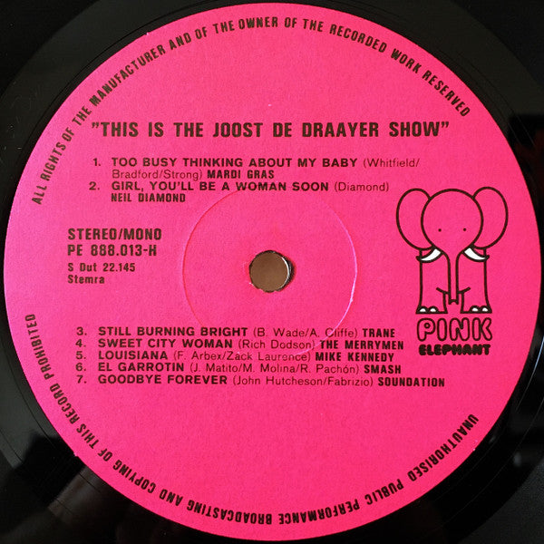 Joost de Draayer : This Is The Joost de Draayer Show (LP, Comp)