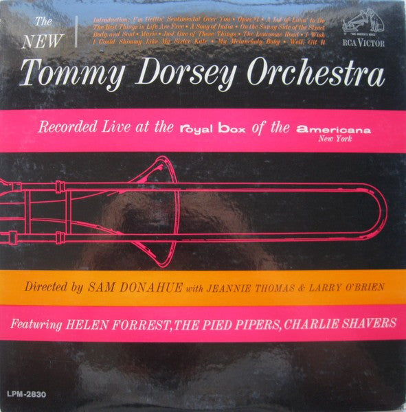 The New Tommy Dorsey Orchestra* : Recorded Live At The Royal Box Of The Americana New York (LP, Album)