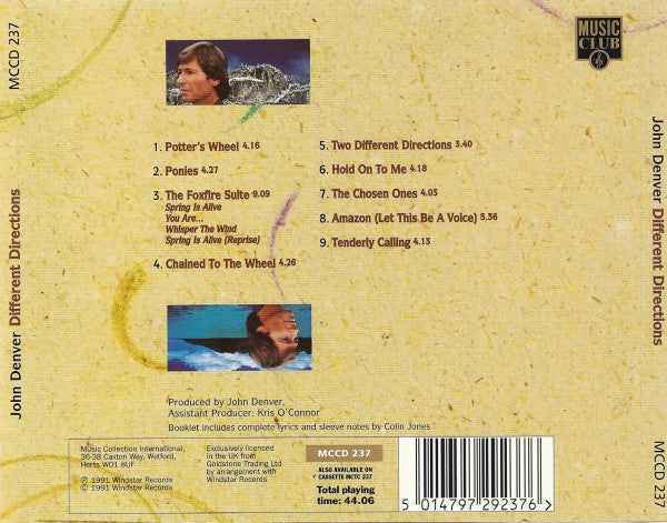 John Denver : Different Directions (CD, Album)