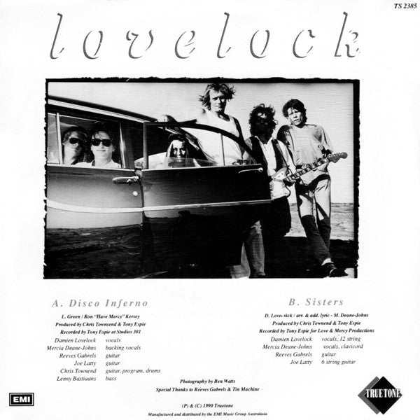 Damien Lovelock : Disco Inferno (7", Single)