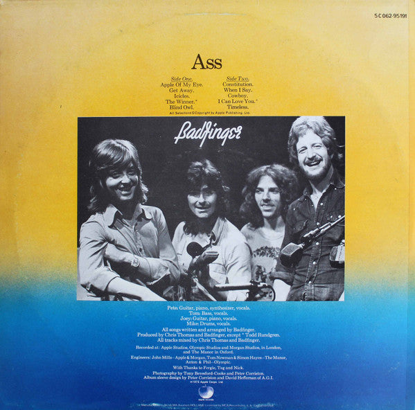 Badfinger : Ass (LP, Album)