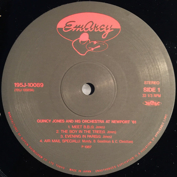 Quincy Jones And His Orchestra : At Newport '61 (LP, Album, RE)