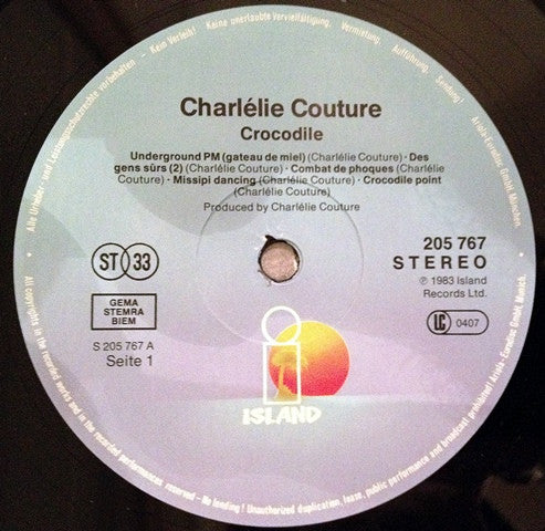 Charlélie Couture : Crocodile .  (LP, Album)