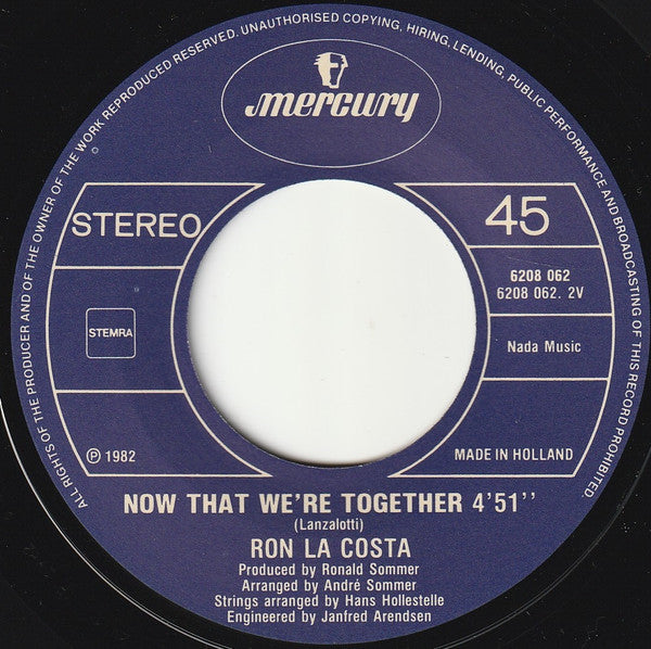 Desire (7) : Now That We're Together (7", EP)