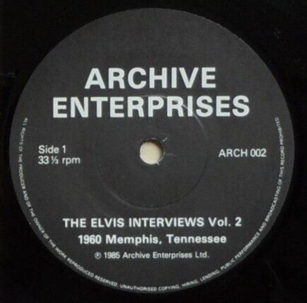 Elvis* : The Elvis Interviews Vol.2 (7", EP)