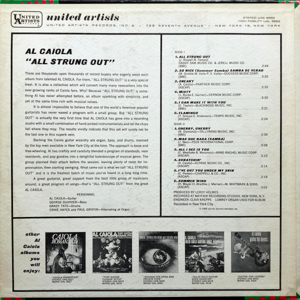 Caiola Combo : All Strung Out (LP, Album)