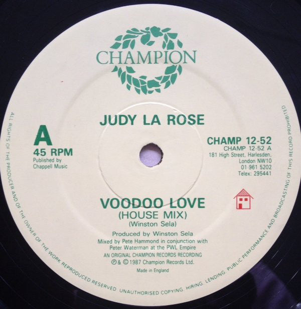 Judy La Rose : Voodoo Love (12")