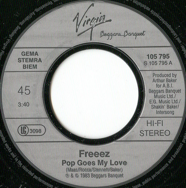 Frēēē'z̮* : Pop Goes My Love (7", Single)