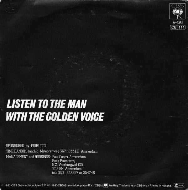 Time Bandits : Listen To The Man With The Golden Voice (7", Single)