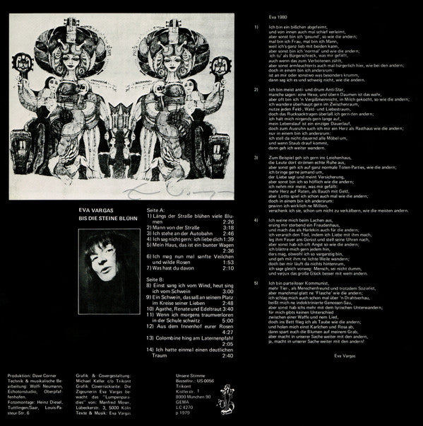 Eva Vargas : Bis Die Steine Blühn (LP, Album)