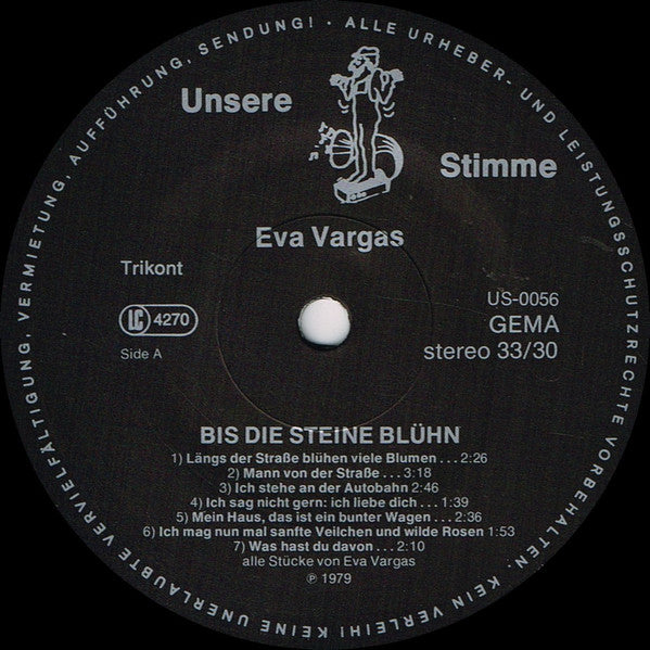 Eva Vargas : Bis Die Steine Blühn (LP, Album)