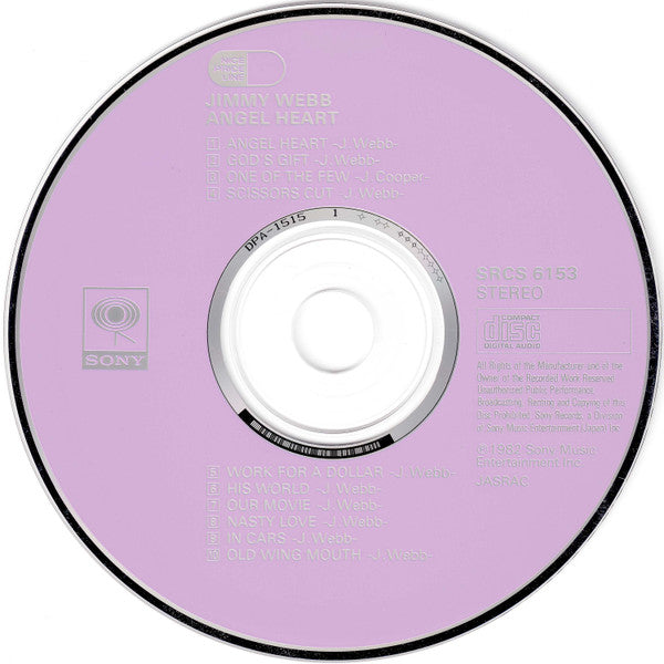 Jimmy Webb : Angel Heart (CD, Album, RE)