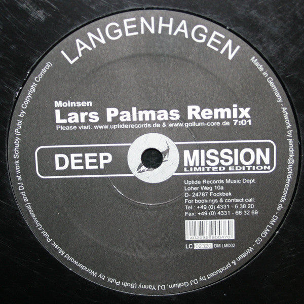 Langenhagen : Moinsen (12", Ltd)