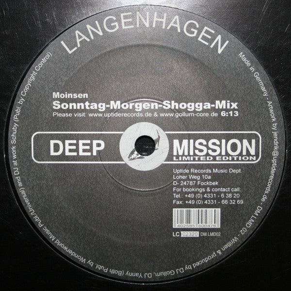 Langenhagen : Moinsen (12", Ltd)