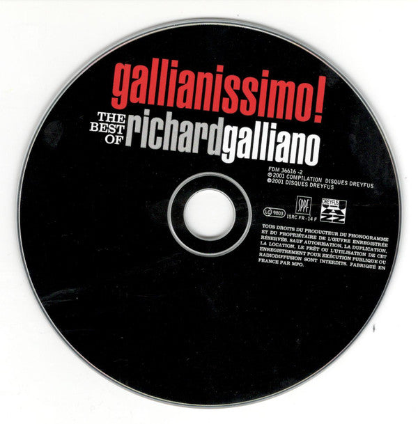 Richard Galliano : Gallianissimo! The Best Of Richard Galliano (CD, Comp)