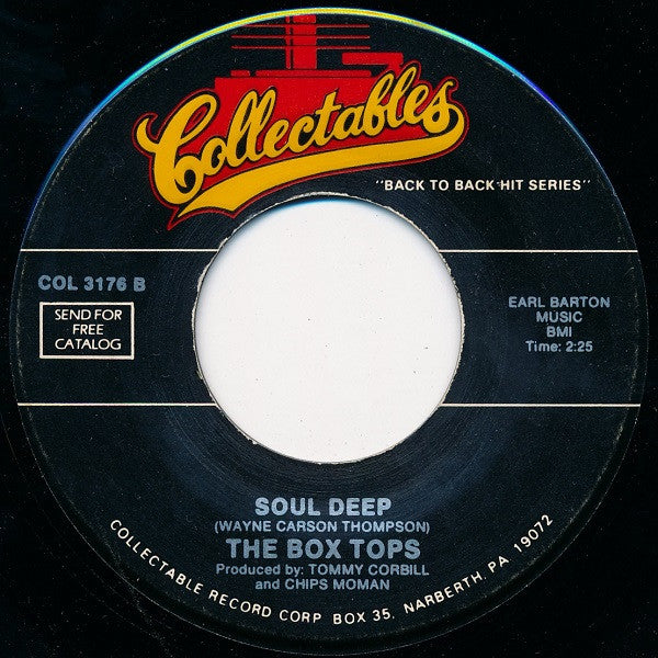 Box Tops : Cry Like A Baby / Soul Deep (7", RE)