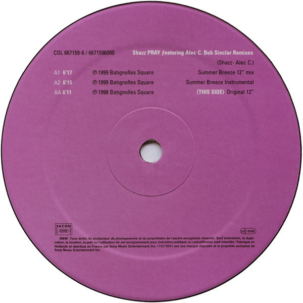 Shazz : Pray (Bob Sinclar Remixes) (12")