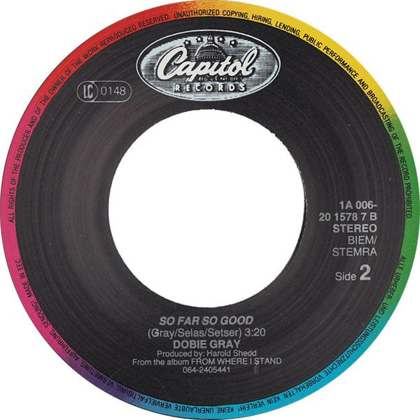Dobie Gray : From Where I Stand (7", Single)
