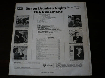 The Dubliners : Seven Drunken Nights (LP, Album, RE)