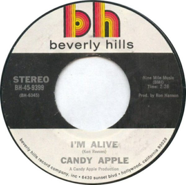 Candy Apple (4) : Remember When You Were A Kid (7", Single, Styrene, Mon)