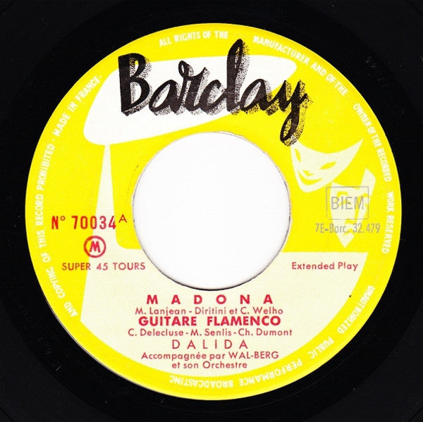 Dalida : Madona (7", EP, RE)