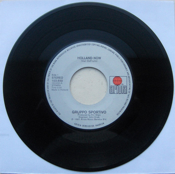 Gruppo Sportivo : Holland Now (7", Single)