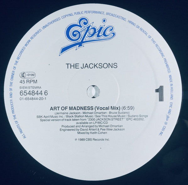 The Jacksons : Art Of Madness (12", Maxi)