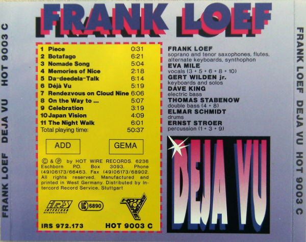 Frank Loef : Deja Vu (CD, Album)